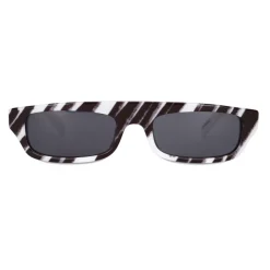 Moschino - Brushstroke Sunglasses - White - Moschino Eyewear - Avvenice