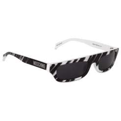 Moschino - Brushstroke Sunglasses - White - Moschino Eyewear - Avvenice