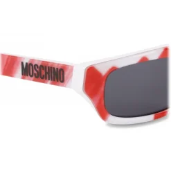 Moschino - Brushstroke Sunglasses - Red - Moschino Eyewear - Avvenice