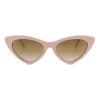 Moschino - Cat Eye Sunglasses with Micro Studs - Pale Pink - Moschino Eyewear - Avvenice