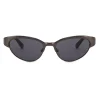 Moschino - Cat-Eye Metal Sunglasses - Black - Moschino Eyewear - Avvenice