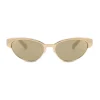 Moschino - Cat-Eye Metal Sunglasses - Gold - Moschino Eyewear - Avvenice