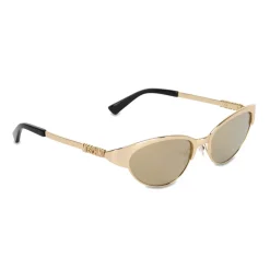 Moschino - Cat-Eye Metal Sunglasses - Gold - Moschino Eyewear - Avvenice