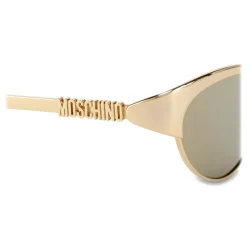 Moschino - Cat-Eye Metal Sunglasses - Gold - Moschino Eyewear - Avvenice