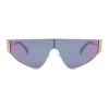 Moschino - Flat-Top Bijou Chain Sun Mask - Purple - Moschino Eyewear - Avvenice