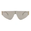 Moschino - Flat-Top Bijou Chain Sun Mask - Gold - Moschino Eyewear - Avvenice