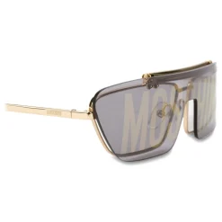 Moschino - Flip On Sunglasses with Logo - Platinum Pink - Moschino Eyewear - Avvenice