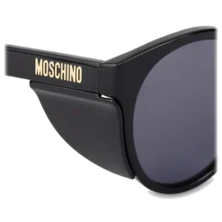Moschino - Metal Studs Sunglasses - Black - Moschino Eyewear - Avvenice
