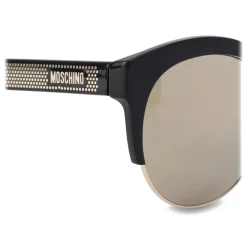 Moschino - Metal Studs Sunglasses - Gold - Moschino Eyewear - Avvenice