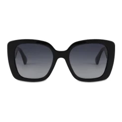 Moschino - Round Sunglasses with Mini Logo - Black - Moschino Eyewear - Avvenice