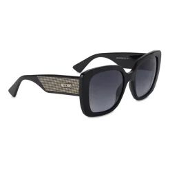 Moschino - Round Sunglasses with Mini Logo - Black - Moschino Eyewear - Avvenice