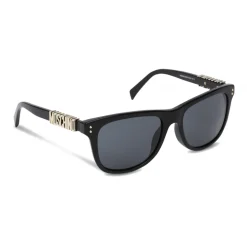 Moschino - Square Sunglasses with Lettering Logo - Black - Moschino Eyewear - Avvenice