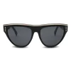 Moschino - Sunglasses with Lettering Logo - Black - Moschino Eyewear - Avvenice