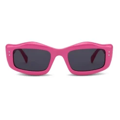 Moschino - Sunglasses with Micro Studs Detail - Fuchsia - Moschino Eyewear - Avvenice