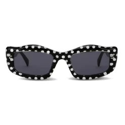 Moschino - Sunglasses with Polka Dots - Black - Moschino Eyewear - Avvenice