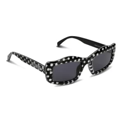 Moschino - Sunglasses with Polka Dots - Black - Moschino Eyewear - Avvenice