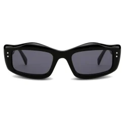 Moschino - Sunglasses with Micro Studs Detail - Black - Moschino Eyewear - Avvenice