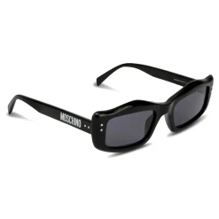 Moschino - Sunglasses with Micro Studs Detail - Black - Moschino Eyewear - Avvenice