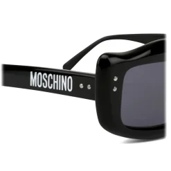 Moschino - Sunglasses with Micro Studs Detail - Black - Moschino Eyewear - Avvenice
