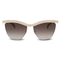 Moschino - Sunglasses with Gold Frame - Gold - Moschino Eyewear - Avvenice