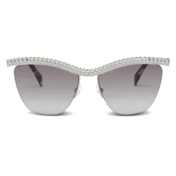 Moschino - Sunglasses with Silver Frame - Silver - Moschino Eyewear - Avvenice