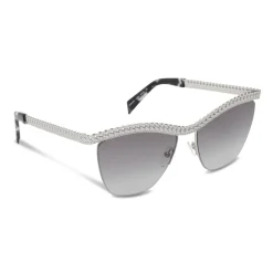 Moschino - Sunglasses with Silver Frame - Silver - Moschino Eyewear - Avvenice