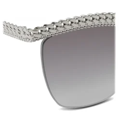 Moschino - Sunglasses with Silver Frame - Silver - Moschino Eyewear - Avvenice