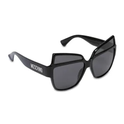 Moschino - Sunglasses with Metal Logo - Black - Moschino Eyewear - Avvenice