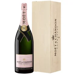 Moët & Chandon Champagne - Rosé Impérial - Jéroboam - Wood Box - Pinot Noir - Luxury Limited Edition - 3 l - Avvenice