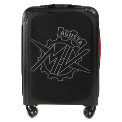 MV Augusta - TecknoMonster - Logo Carbon Suitcase Medium - Trolley - Aeronautical Carbon Trolley Suitcase - Avvenice