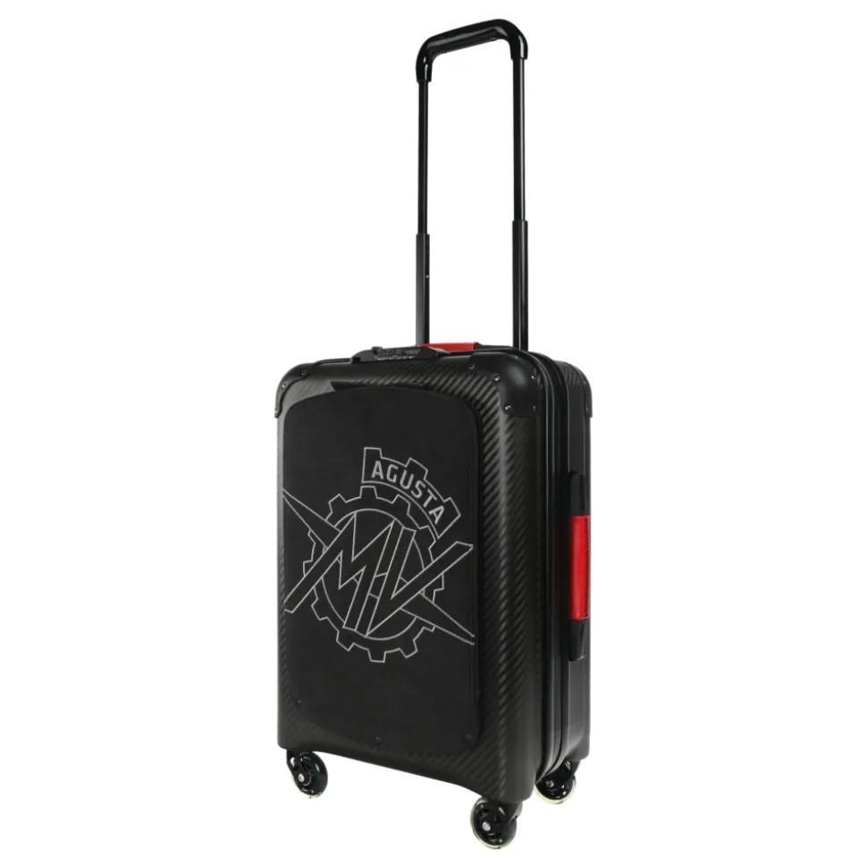 MV Augusta - TecknoMonster - Logo Carbon Suitcase Medium - Trolley - Aeronautical Carbon Trolley Suitcase - Avvenice