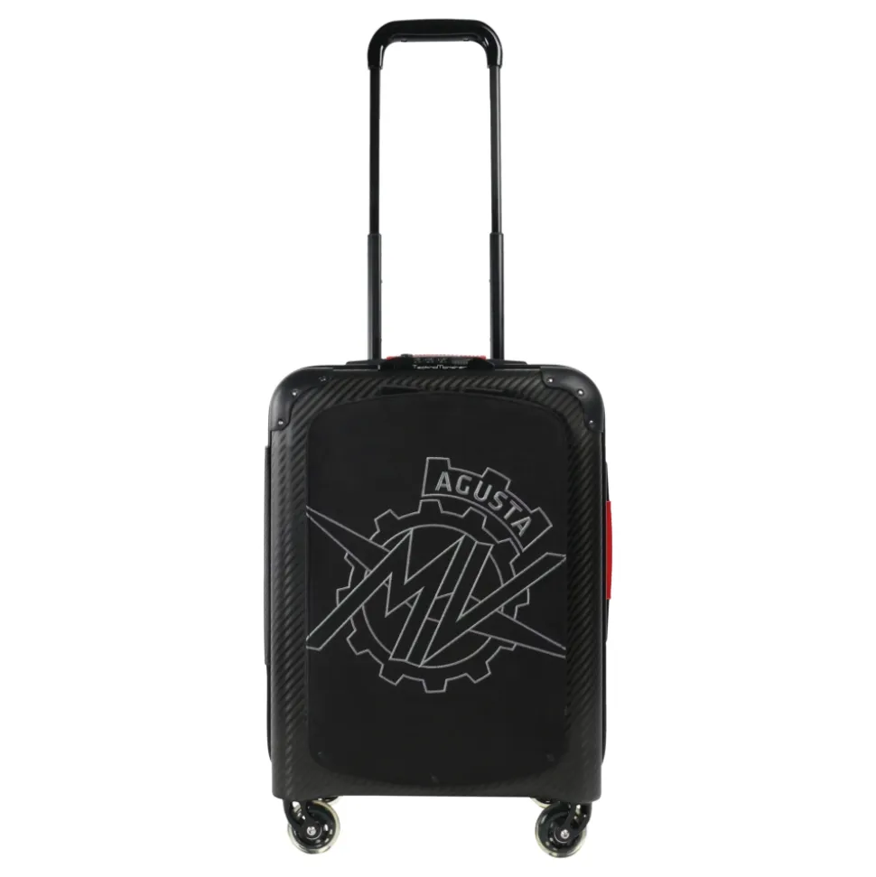 MV Augusta - TecknoMonster - Logo Carbon Suitcase Medium - Trolley - Aeronautical Carbon Trolley Suitcase - Avvenice