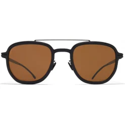 Mykita - Alder - Mykita Mylon - Black Amber Brown - Metal Collection - Sunglasses - Mykita Eyewear - Avvenice
