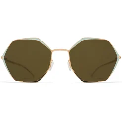 Mykita - Alessia - Decades - Champagne Gold Green - Metal Collection - Sunglasses - Mykita Eyewear - Avvenice