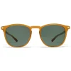 Mykita - Aluki - Lite - Dark Amber Dark Green - Acetate Collection - Sunglasses - Mykita Eyewear - Avvenice