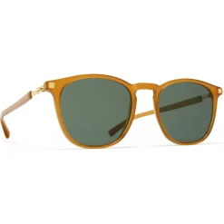 Mykita - Aluki - Lite - Dark Amber Dark Green - Acetate Collection - Sunglasses - Mykita Eyewear - Avvenice