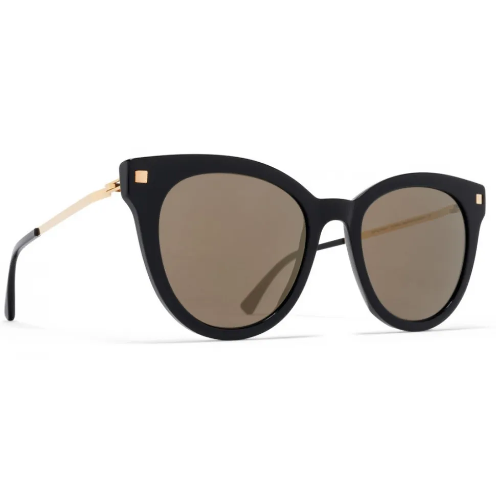 Mykita - Anik - Lite - Black Gold Grey - Acetate Collection - Sunglasses - Mykita Eyewear - Avvenice