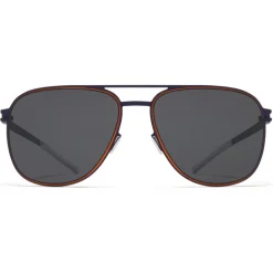 Mykita - Caleb - NO1 - Indigo Orange Grey - Metal Collection - Sunglasses - Mykita Eyewear - Avvenice