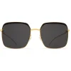 Mykita - Dalia - Decades - Gold Black Dark Grey - Metal Collection - Sunglasses - Mykita Eyewear - Avvenice