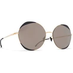 Mykita - Elisa - Decades - Gold Black Grey - Metal Collection - Sunglasses - Mykita Eyewear - Avvenice