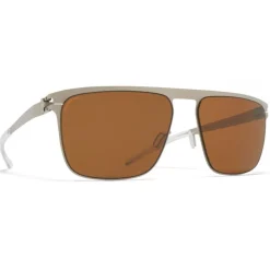 Mykita - Hampton - NO1 - Silver Amber Brown - Metal Collection - Sunglasses - Mykita Eyewear - Avvenice