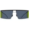 Mykita - HL001 - Mykita & Helmut Lang - Black Yellow Dark Grey - Metal Collection - Sunglasses - Mykita Eyewear - Avvenice