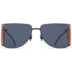 Mykita - HL002 - Mykita & Helmut Lang - Black Pink Dark Grey - Metal Collection - Sunglasses - Mykita Eyewear - Avvenice