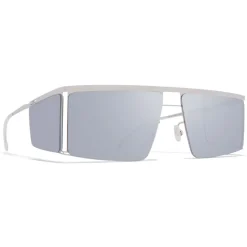 Mykita - HL001 - Mykita & Helmut Lang - Silver Grey - Metal Collection - Sunglasses - Mykita Eyewear - Avvenice