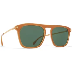 Mykita - Kallio - Lite - Dark Brown Gold Green - Acetate Collection - Sunglasses - Mykita Eyewear - Avvenice