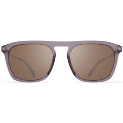Mykita - Kallio - Lite - Matte Smoke Matte Silver Brown - Acetate Collection - Sunglasses - Mykita Eyewear - Avvenice
