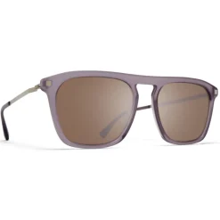 Mykita - Kallio - Lite - Matte Smoke Matte Silver Brown - Acetate Collection - Sunglasses - Mykita Eyewear - Avvenice