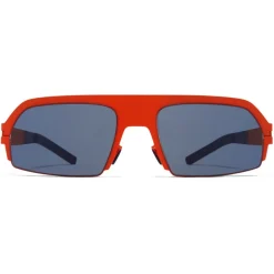 Mykita - Lost - Mykita & Bernhard Willhelm - Tangerine Dark Blue - Metal Collection - Sunglasses - Mykita Eyewear - Avvenice