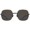 Mykita - Magda - Decades - Gold Black Dark Grey - Metal Collection - Sunglasses - Mykita Eyewear - Avvenice