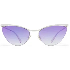 Mykita - Mizuho - Lessrim - Shiny Silver Pink Gradient - Metal Collection - Sunglasses - Mykita Eyewear - Avvenice